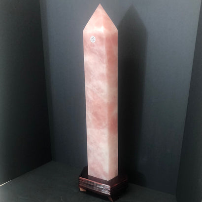 Rose quartz tower, X-Large