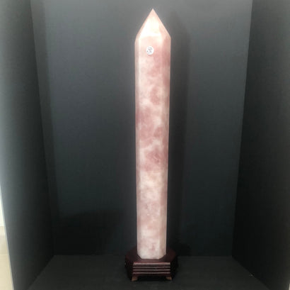 Rose quartz tower, X-tall