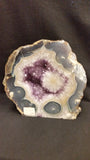 Amethyst with Agate Eyes