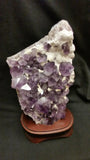 Amethyst Cluster with Calcite
