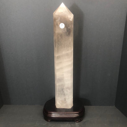 Smoky quartz/quartz tower