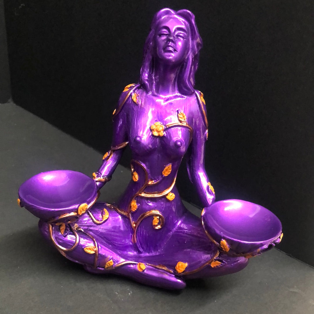 Goddess sphere stand, purple