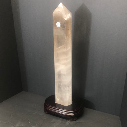 Smoky quartz/quartz tower
