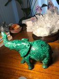 Malachite Carved Elephant